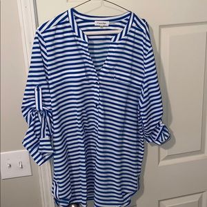 Women’s Calvin Klein Button Up “Utility” Shirt